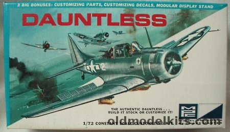 MPC 1/72 Douglas Dauntless SBD Dive Bomber, 7002-70 plastic model kit